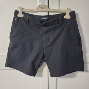 Mavi Darren Mens Black Chino Shorts Size 33 Casual Stretch M0410153-86553